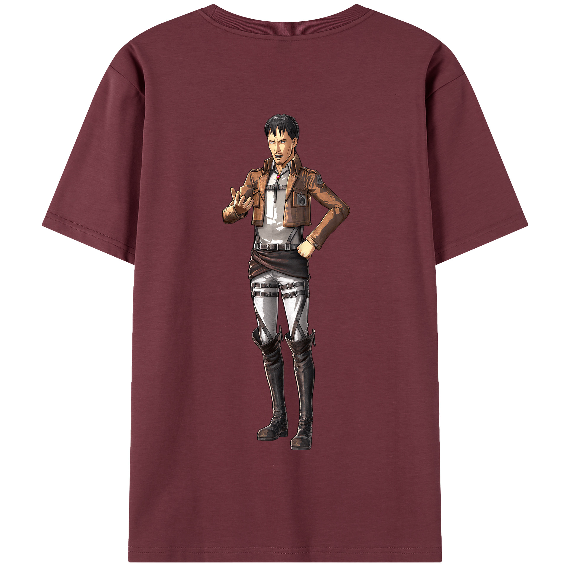 （画像用） 進撃の巨人 Attack on Titan 綿100％半袖Tシャツ（背面プリント）